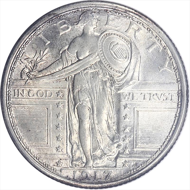 1917 T-1 Standing Liberty Quarter 1917 T-1 Standing Liberty Quarter - Nice Lustrous Coin