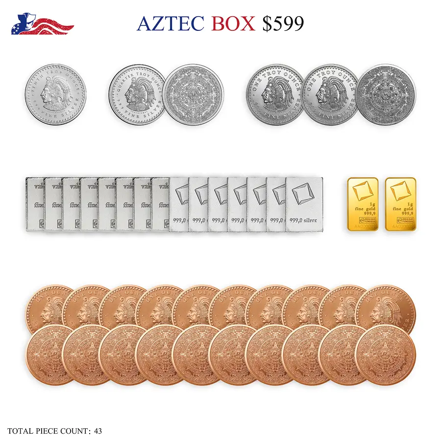 Aztec Box - Silver Collection Featuring Calendar Design thumbnail 2