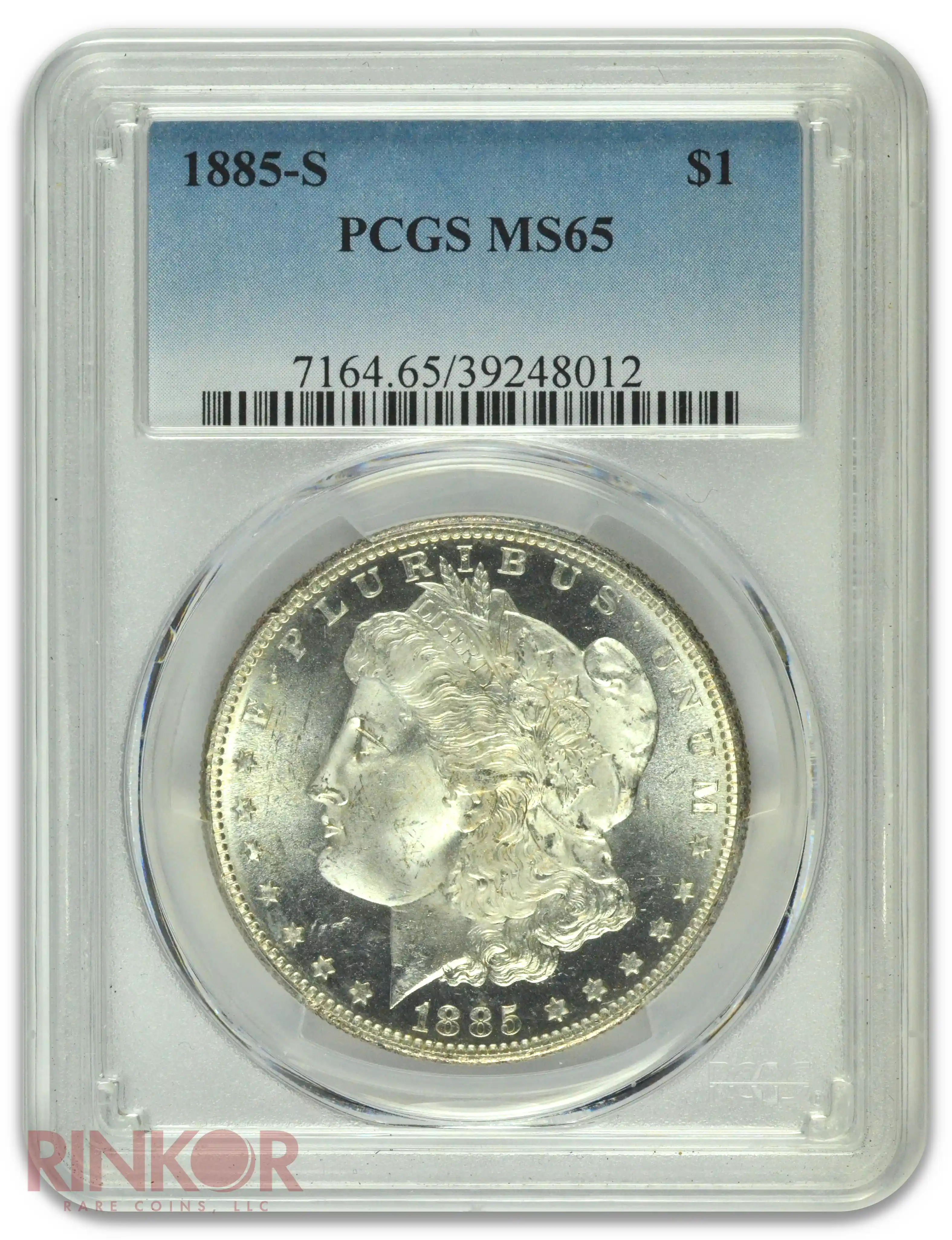 1885-S $1 PCGS MS 65