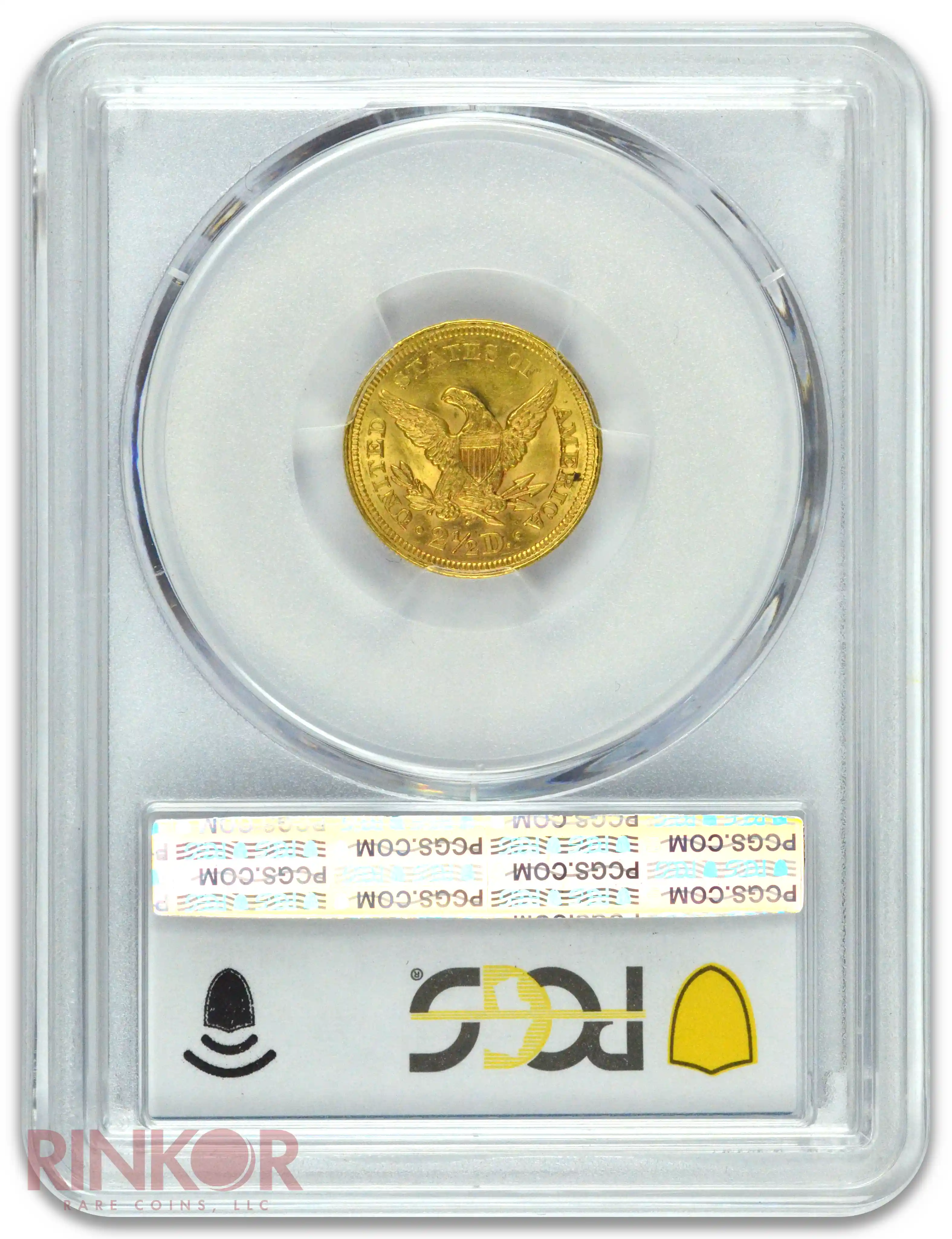 1856 $2.50 Liberty Head PCGS MS 62