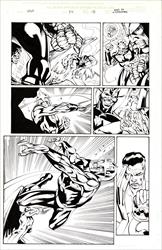 Nova #4, Page 18 Artist:  Joe Bennett (Penciller) ,  Armando  Durruthy (Inker) Media Type: Pen and Ink Art Type: Interior Page 