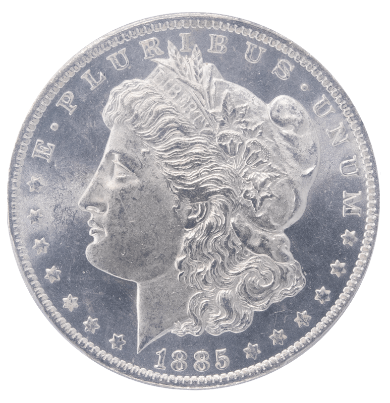 1885-O Morgan Silver Dollar PCGS MS64PL Nice White Coin