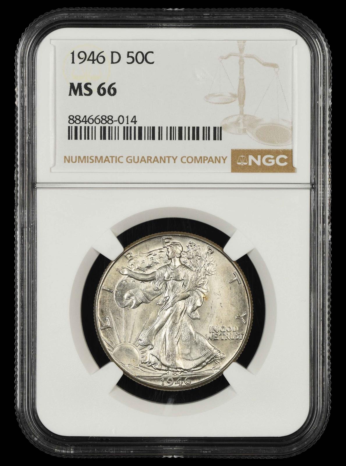 1946 D 50C NGC MS 66