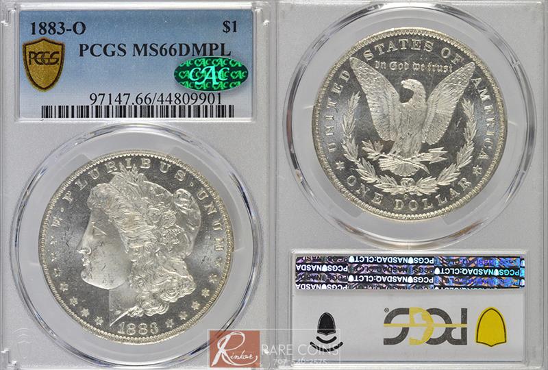 1883-O $1 PCGS MS 66 DMPL CAC
