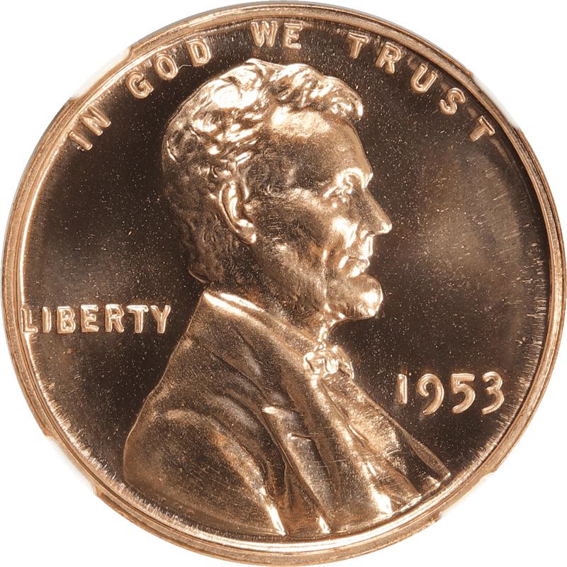 1953 Lincoln Wheat Cent 1c, NGC PF 67 RD - Flashy 