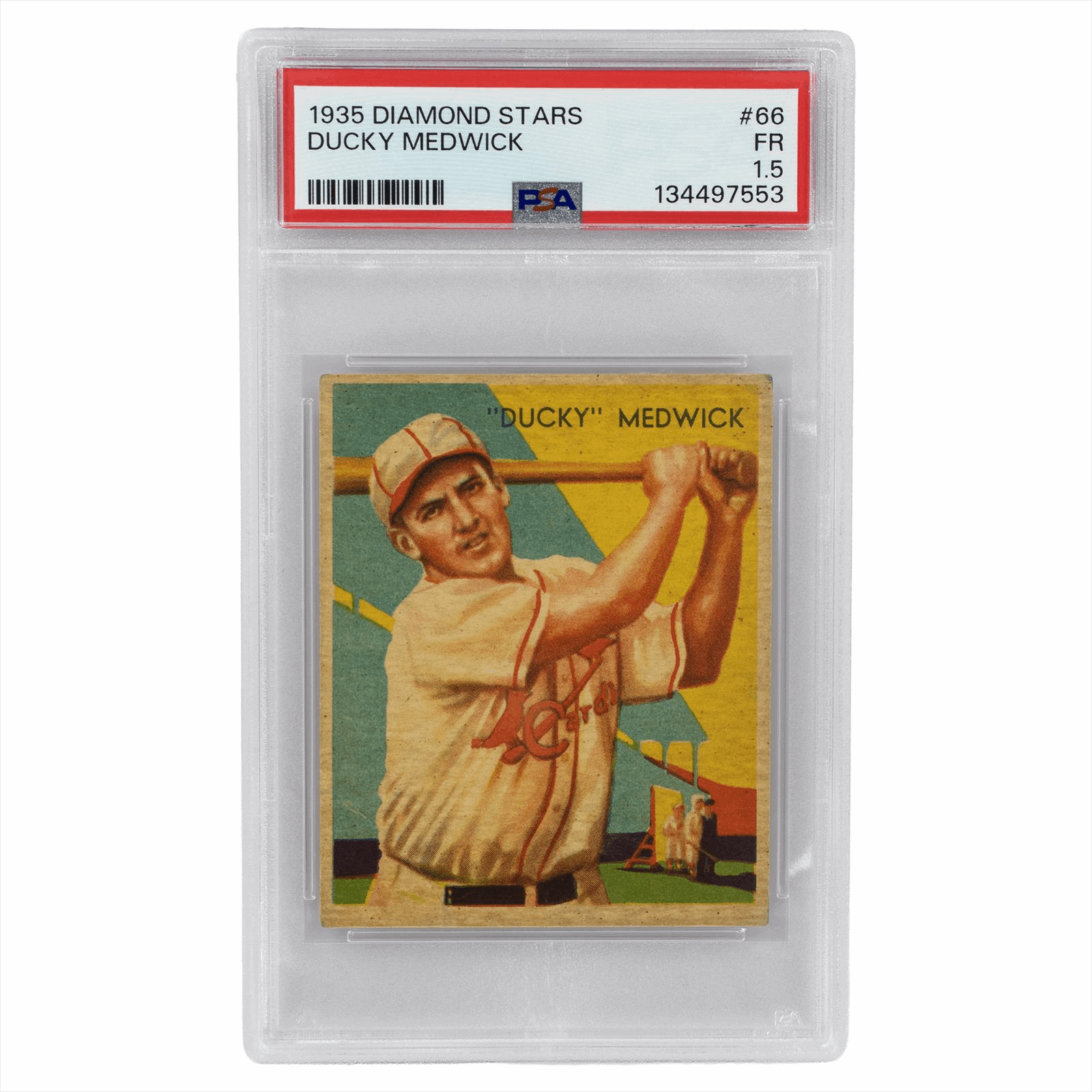 1935 Diamond Stars Ducky Medwick #66 PSA FR 1.5 Cert #134497553