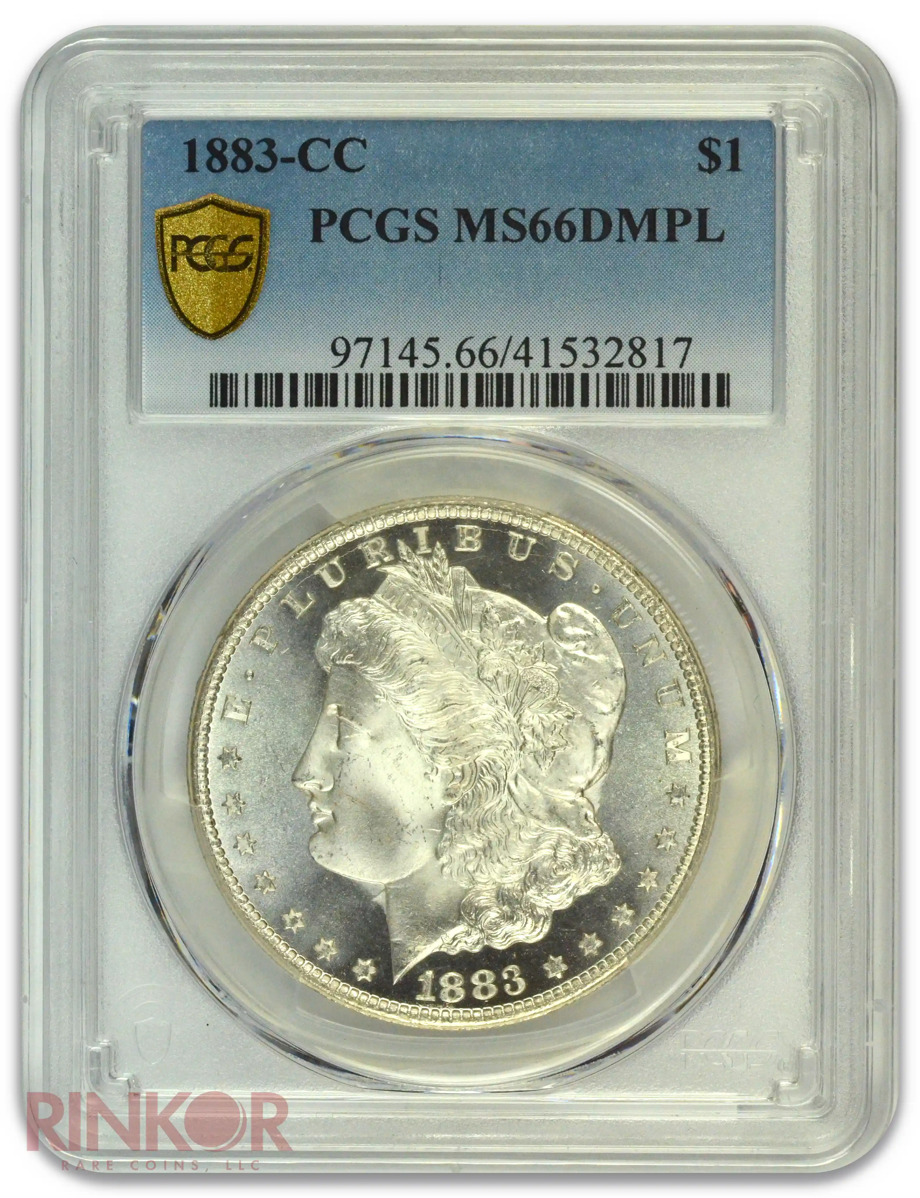 1883-CC $1 Morgan Dollar PCGS MS 66 DMPL