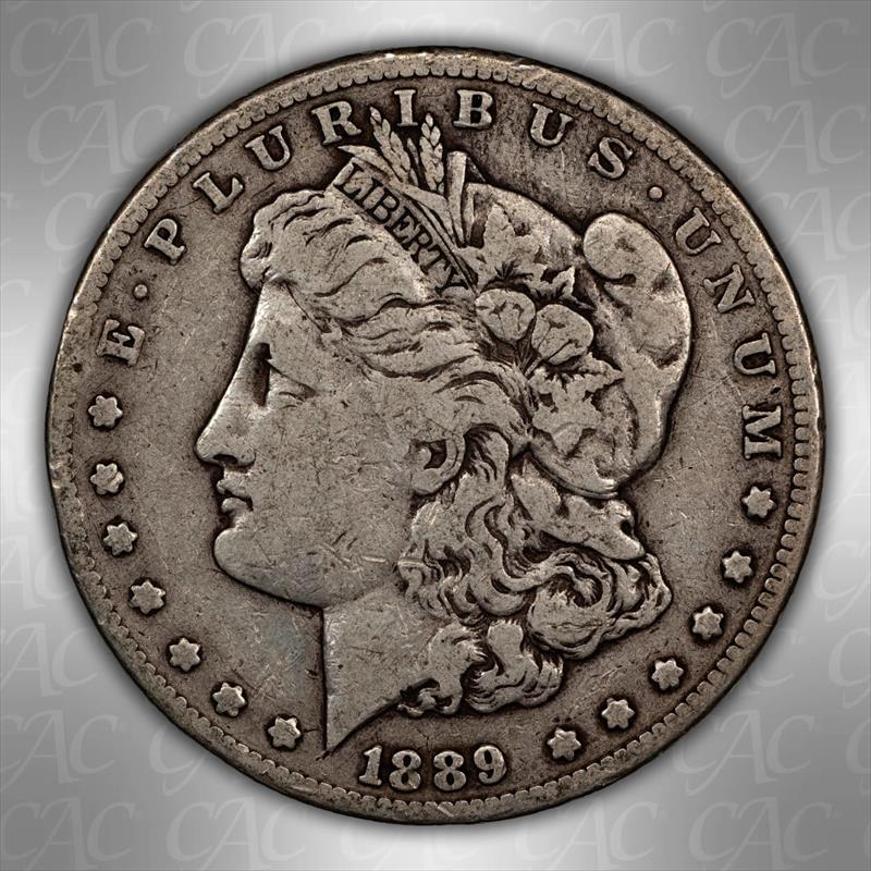 1889-CC $1 CACG F-12