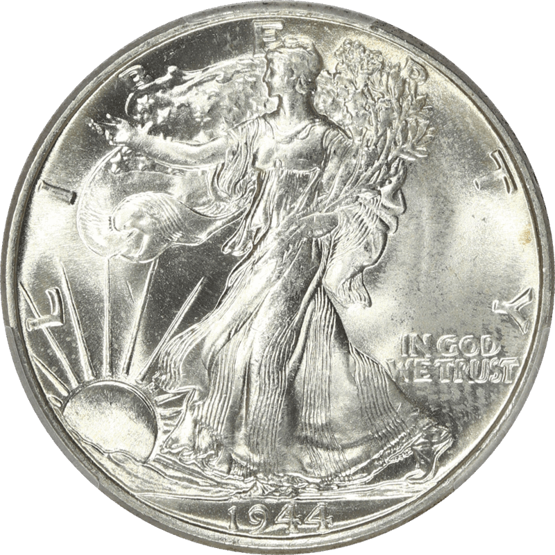 1944 Walking Liberty Half Dollar 50C PCGS MS 65