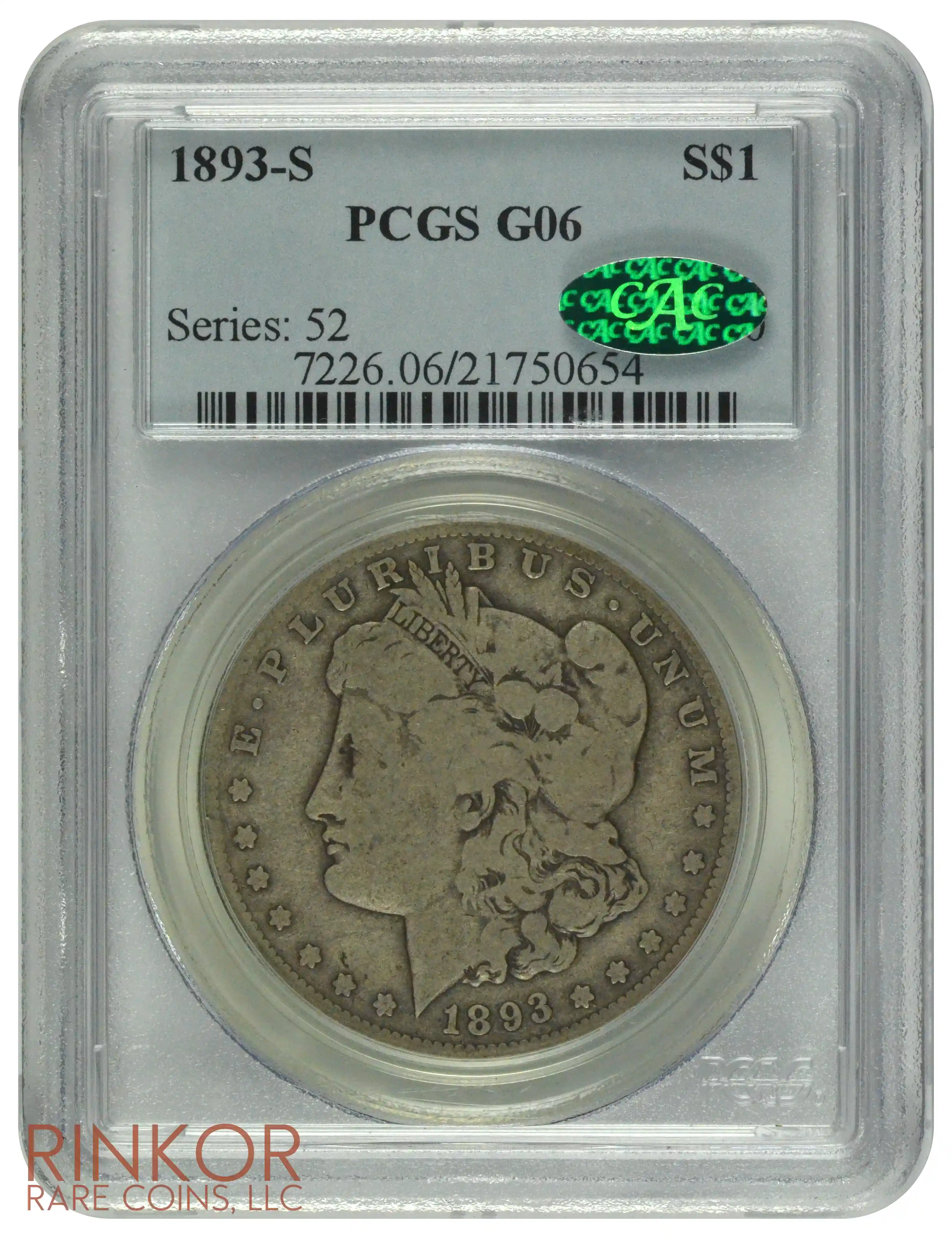 1893-S $1 PCGS