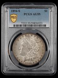1894-S $1 PCGS AU-55