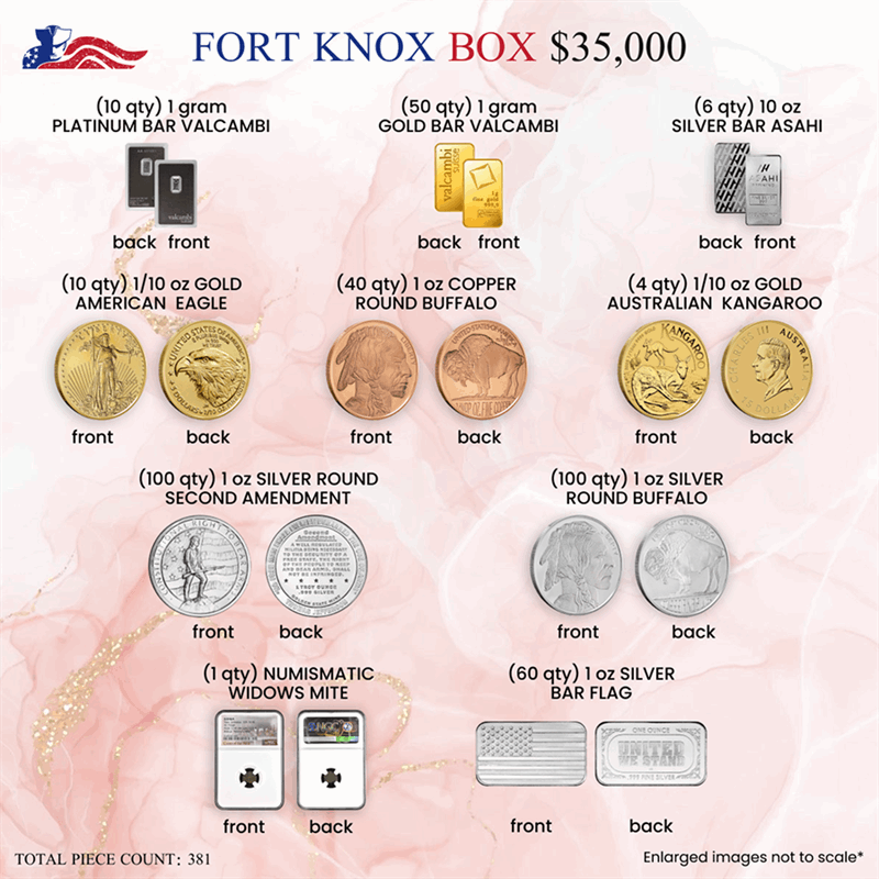 Fort Knox Box - Diverse Mega Collection of Precious Metals 1