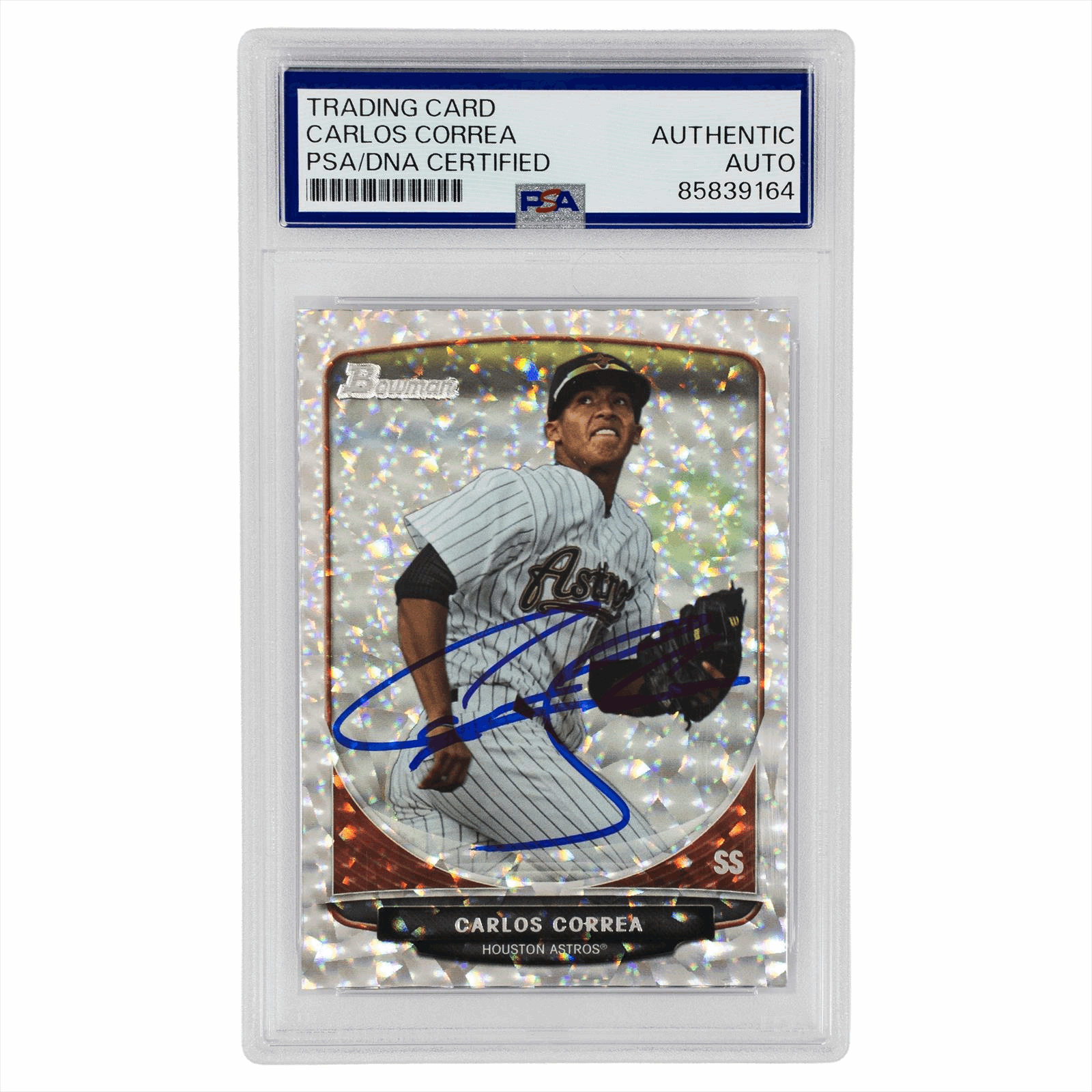 2014 Bowman Carlos Correa BP100 PSA/DNA AUTO AUTHENTIC