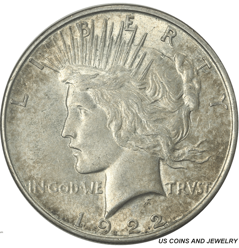 1922-D Peace Dollar $1  AU About Uncirculated