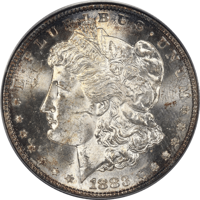 1921 Morgan Silver Dollar Coin U.S Lightly Toned at Top.