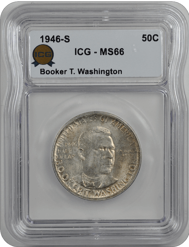 1951 B. Washington Half Dollar ICG MS66