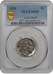 1936 Buffalo PCGS  MS 68