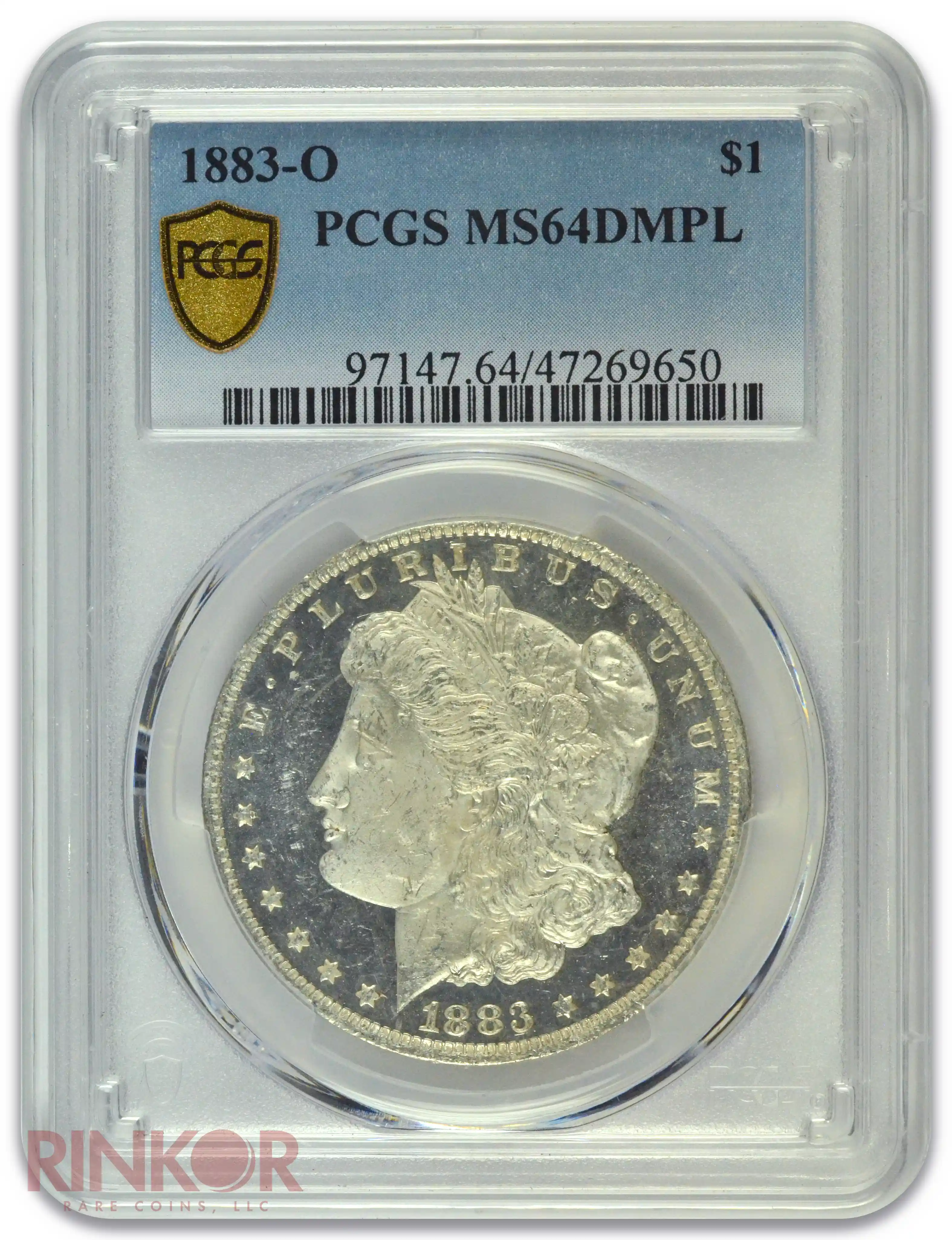 1883-O $1 Morgan Dollar PCGS MS 64 DMPL
