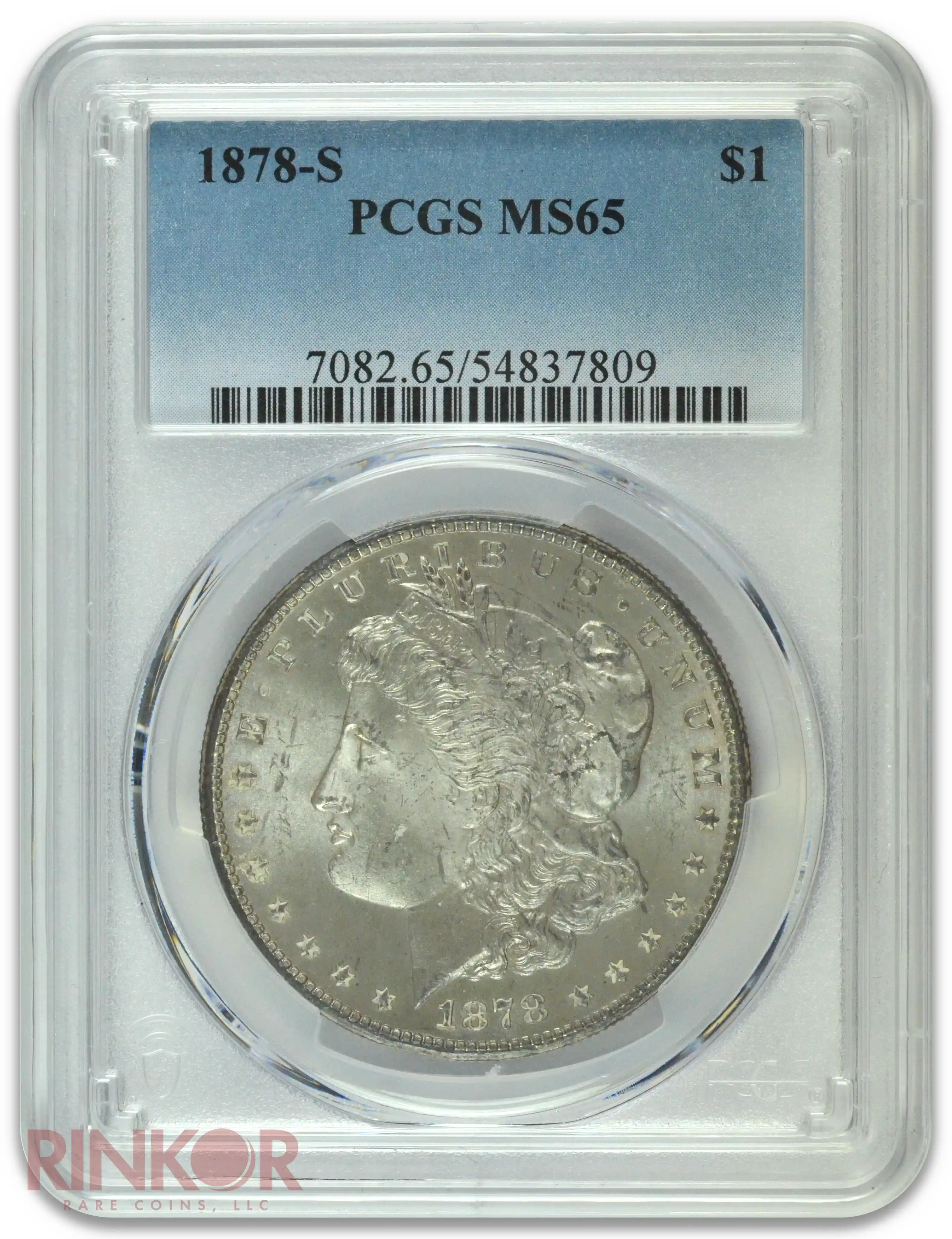 1878-S $1 Morgan Dollar PCGS MS 65