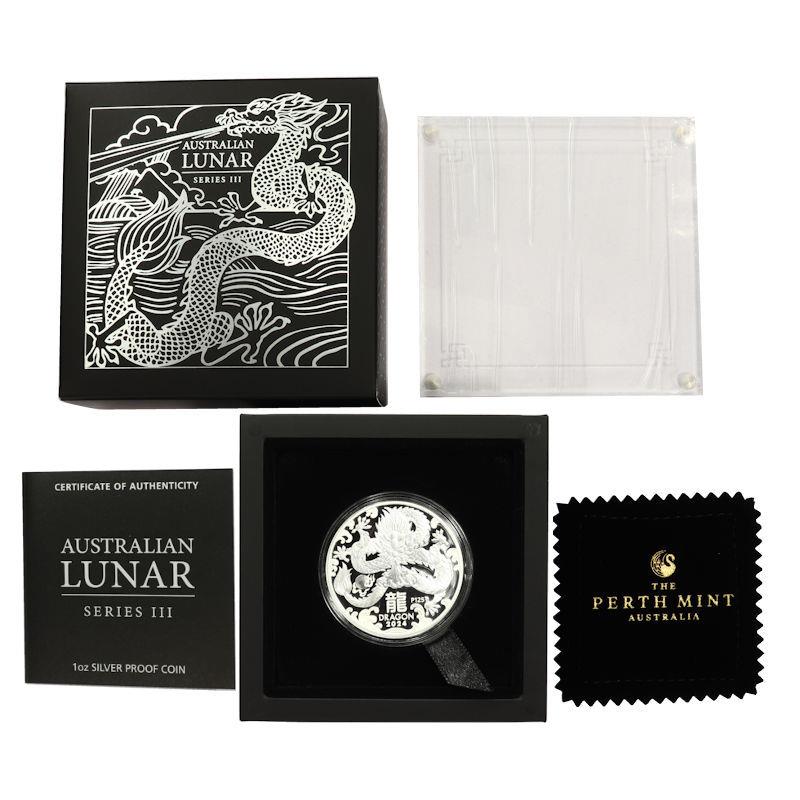 2024 Proof 1oz Perth Mint Dragon Lunar Series in Box with COA