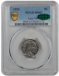 1923 Buffalo PCGS CAC MS 67