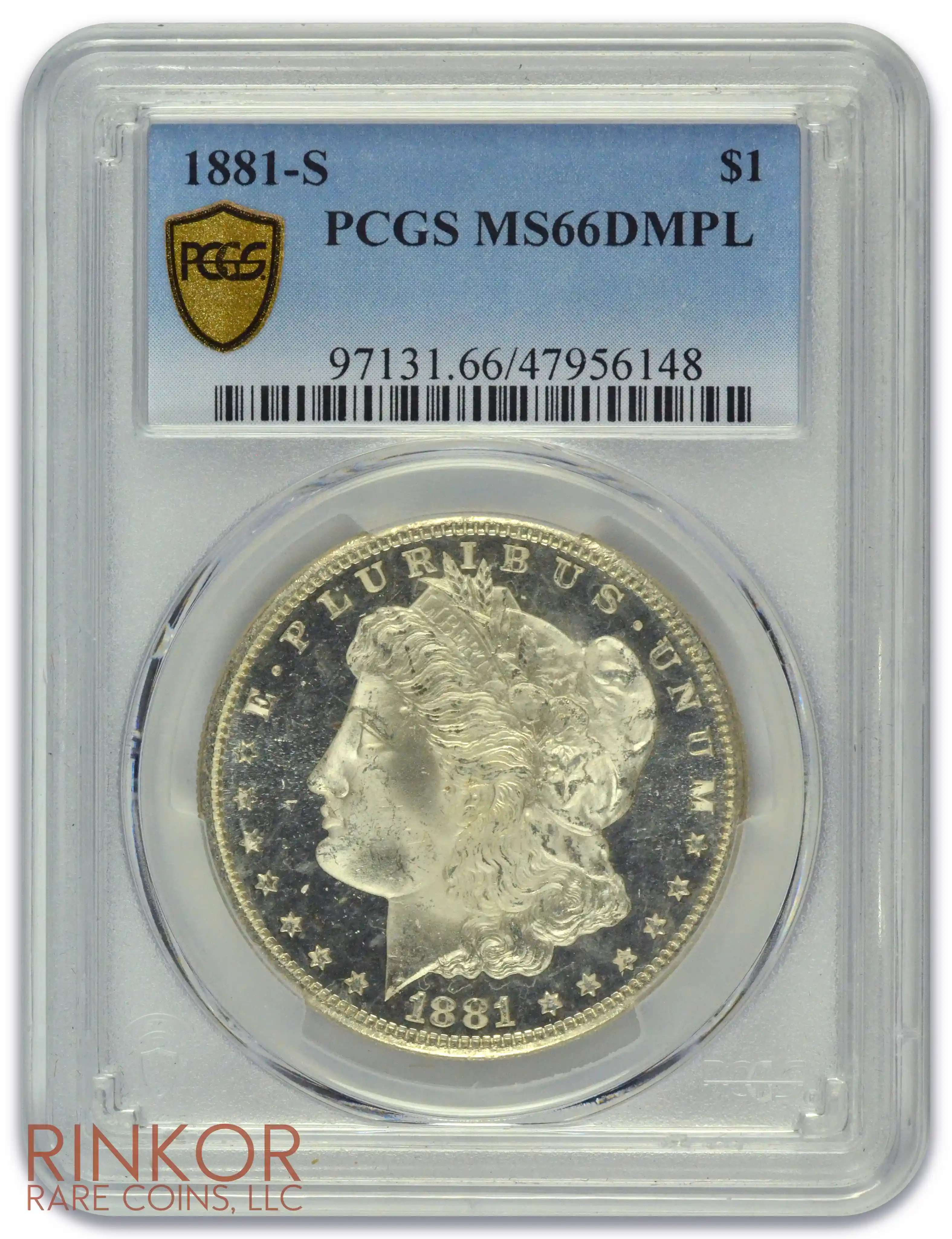 1881-S $1 PCGS MS 66 DMPL