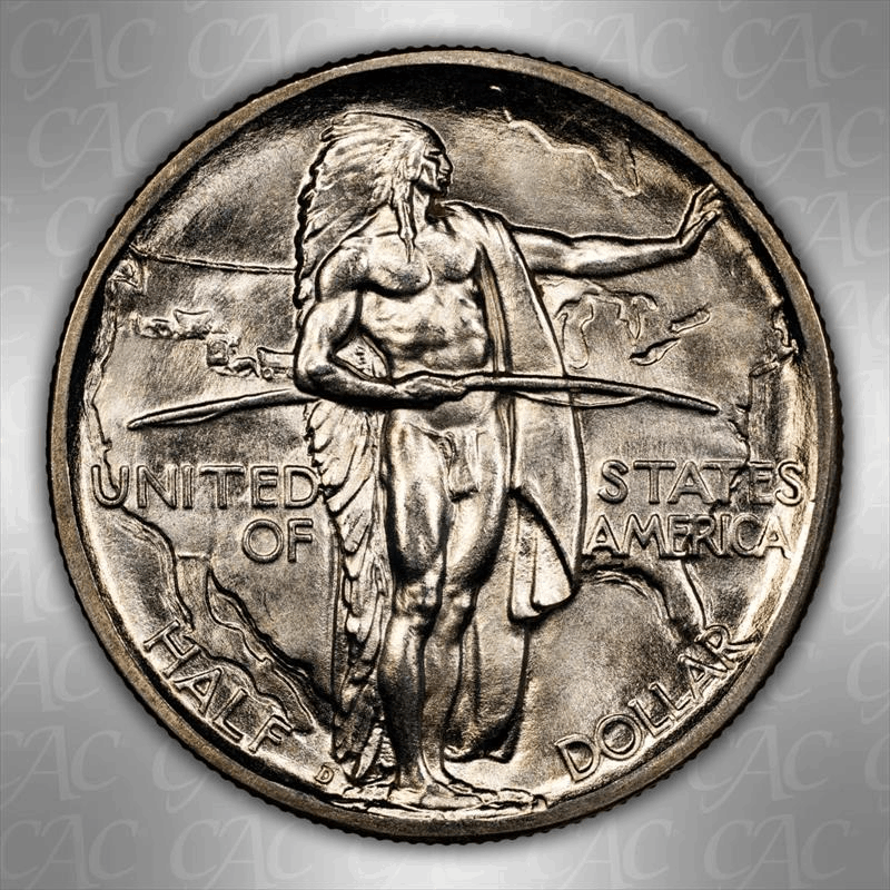 1938-D Oregon 50c CACG MS 67
