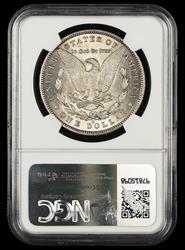 1890 O $1 NGC AU58