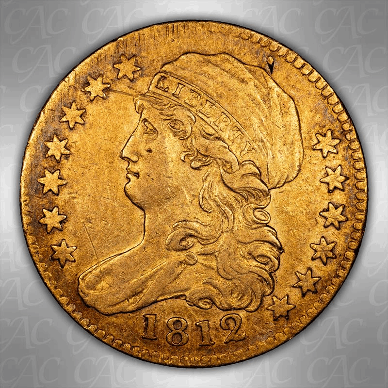 1812 $5 CACG XF-40 