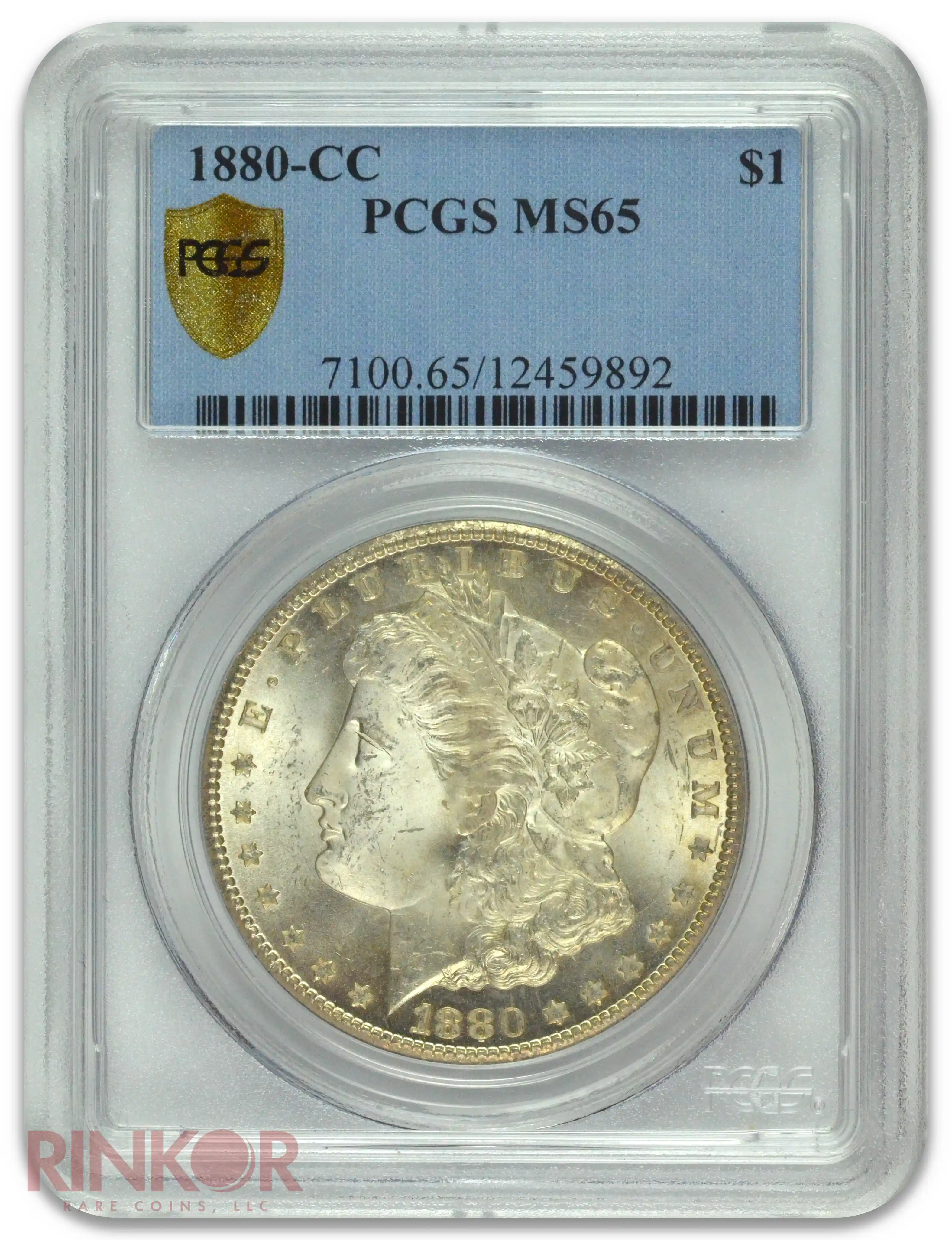 1880-CC $1 Morgan Dollar PCGS MS 65