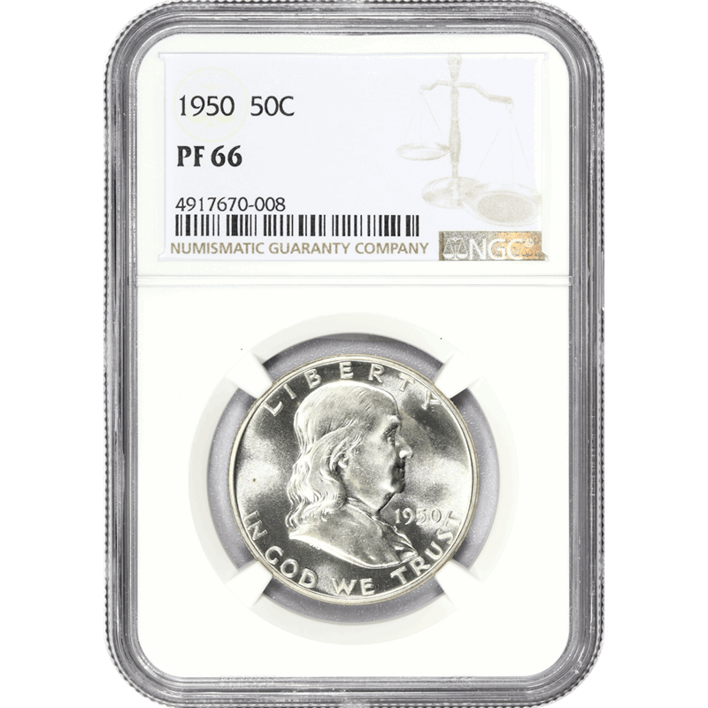 1950 Franklin Half Dollar 50c, NGC - U.S. Coins and Jewelry