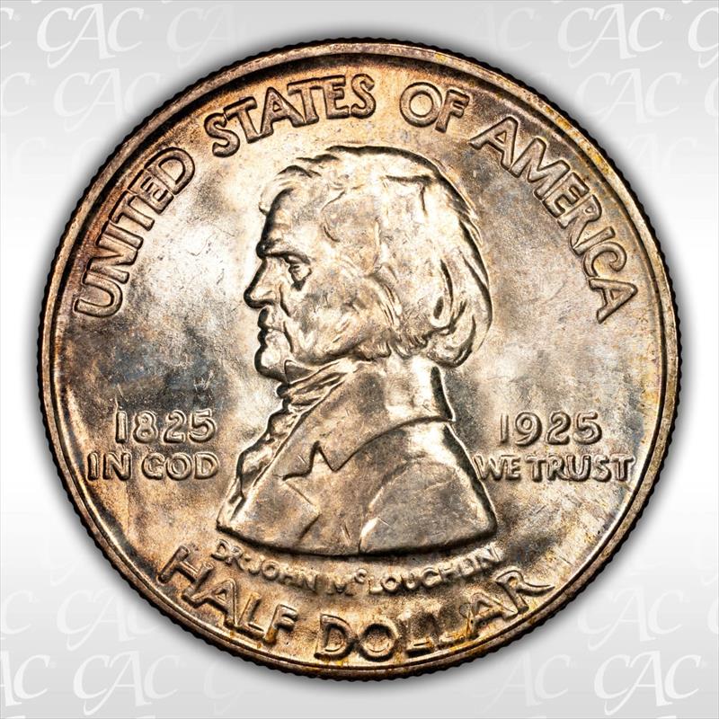 1925 Fort Vancouver 50c CACG MS 65