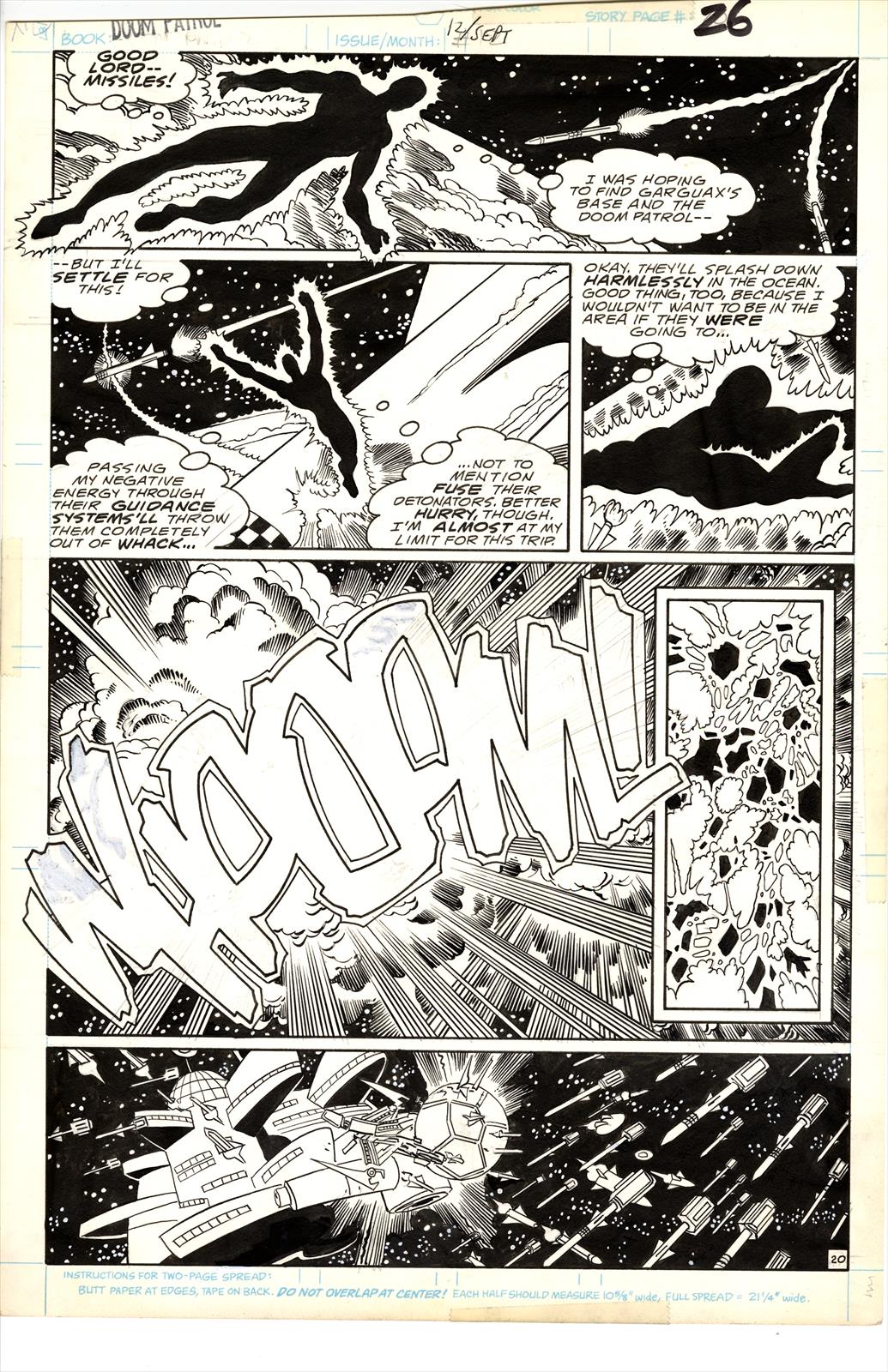 DOOM PATROL #12 PAGE 20 Artist:  Erik Larsen (Penciller) ,  Pablo Marcos (Inker) Media Type: Pen and Ink Art Type: Interior Page 
