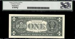 Fr. 1930-E 2003A $1 Federal Reserve Note Superb Gem New 67PPQ 