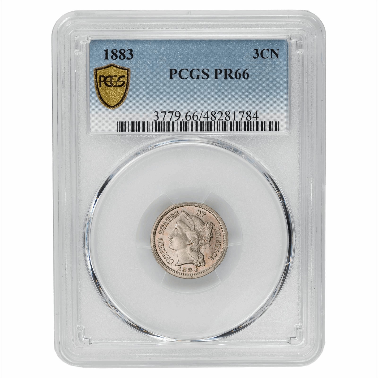 1883 3CN Nickel PCGS PR 66