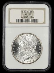1889 S $1 NGC MS 64
