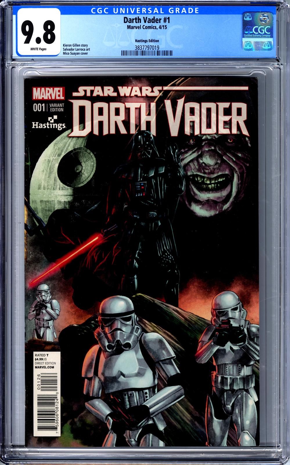 Darth Vader #1 CGC 9.8 Hastings Edition 