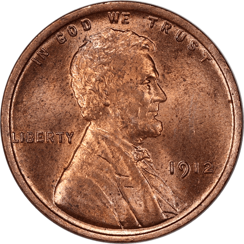 1912 Lincoln Cent 1c,  Uncirculated - Nice Color 
