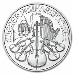 2025 1 Euro 1oz. Austrian Silver Philharmonic, BU 