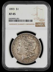 1893 $1 NGC XF-45