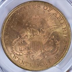 1884-S $20 PCGS MS 62+ CAC