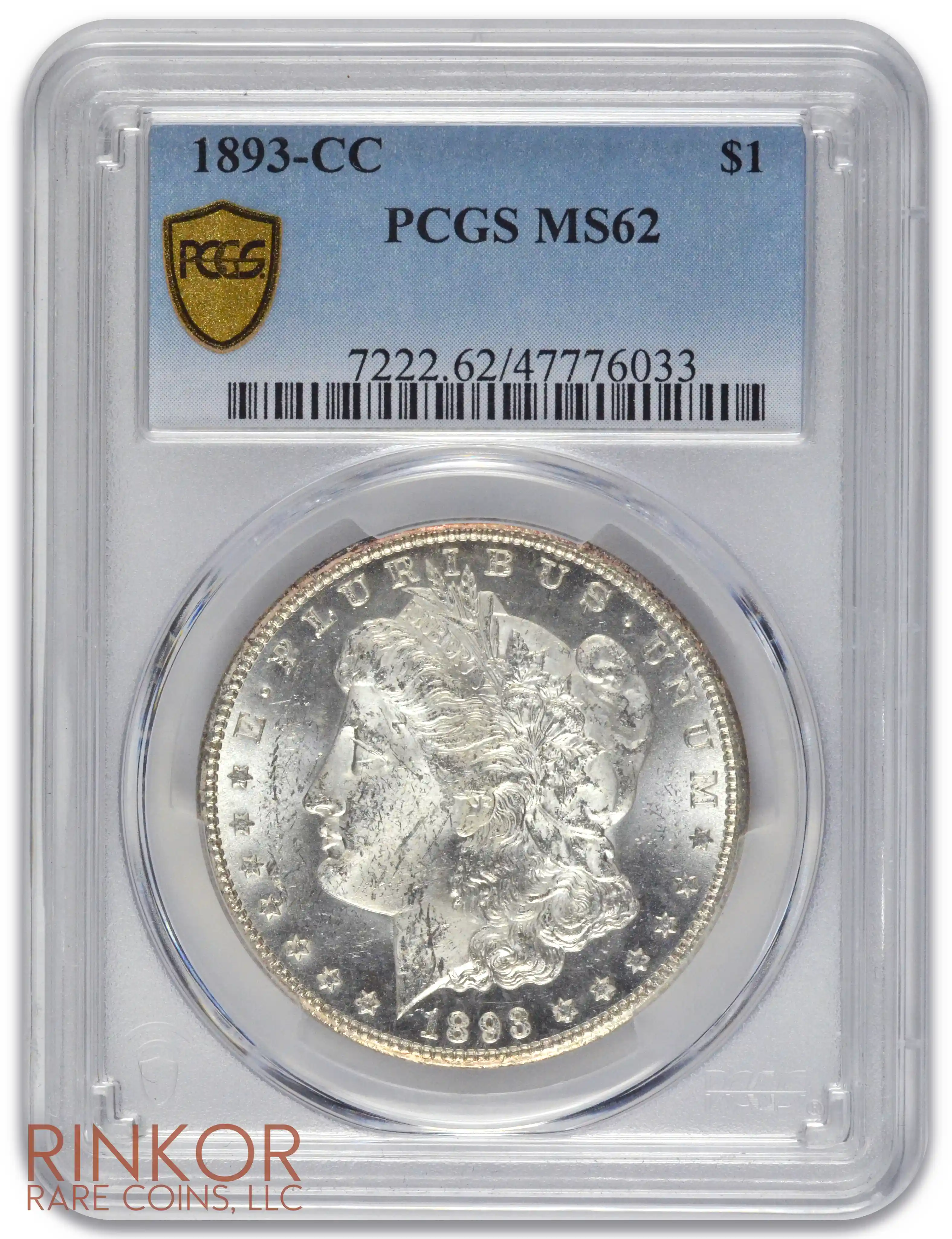 1893-CC $1 PCGS MS 62