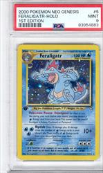 2000 Pokemon Neo Genesis Feraligator Holo 1st Edition PSA MINT 9 