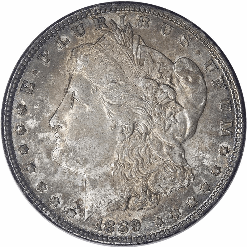 1889 Morgan Silver Dollar $1 Raw Unc