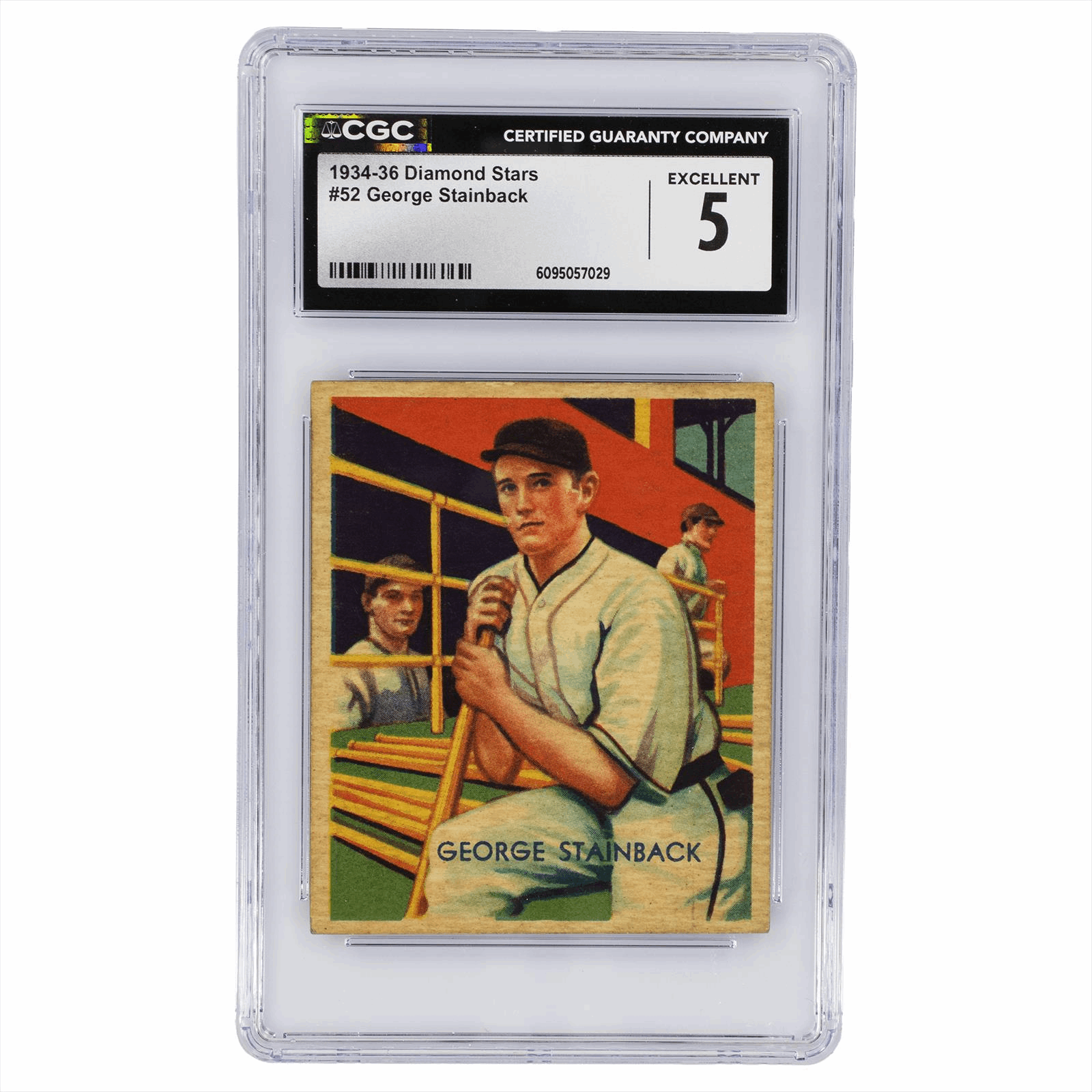 1934-36 Diamond Stars George Stainback #52 CGC EX 5