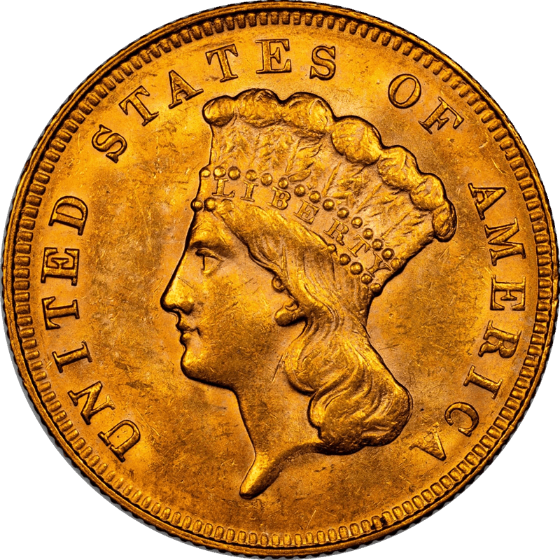 1878 $3 CACG MS 61