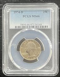 1974-D Washington PCGS MS 66