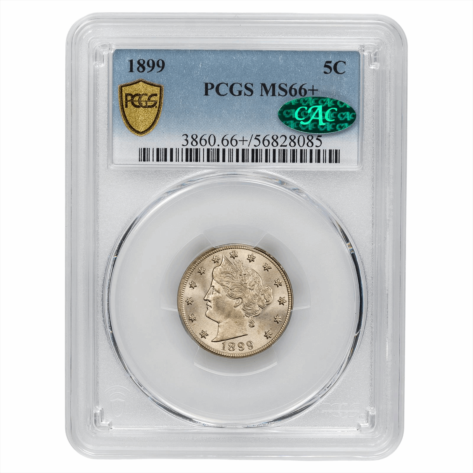 1899 Liberty V Nickel PCGS MS 66+ CAC