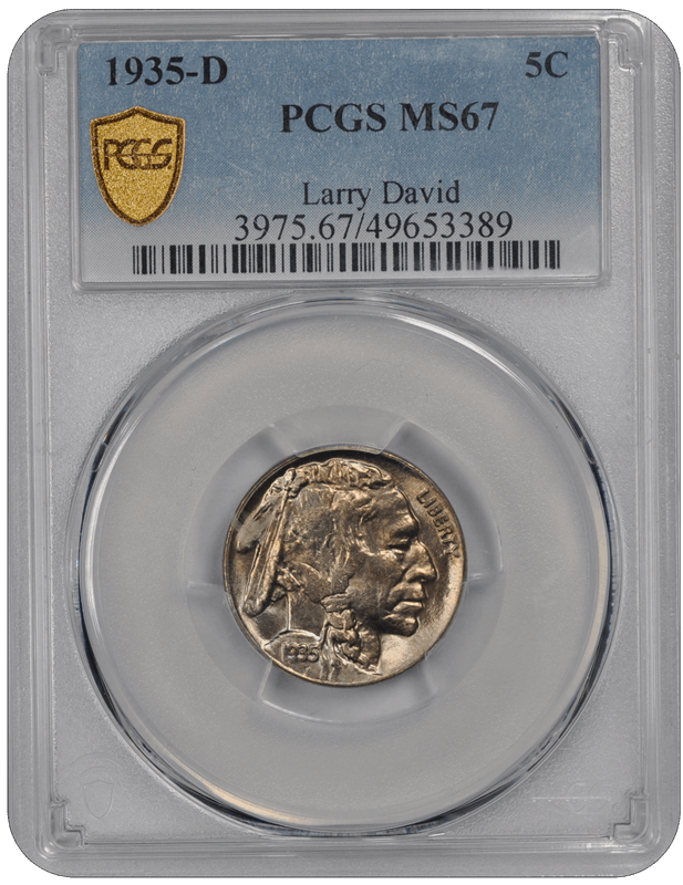 1935-D Buffalo PCGS MS 67