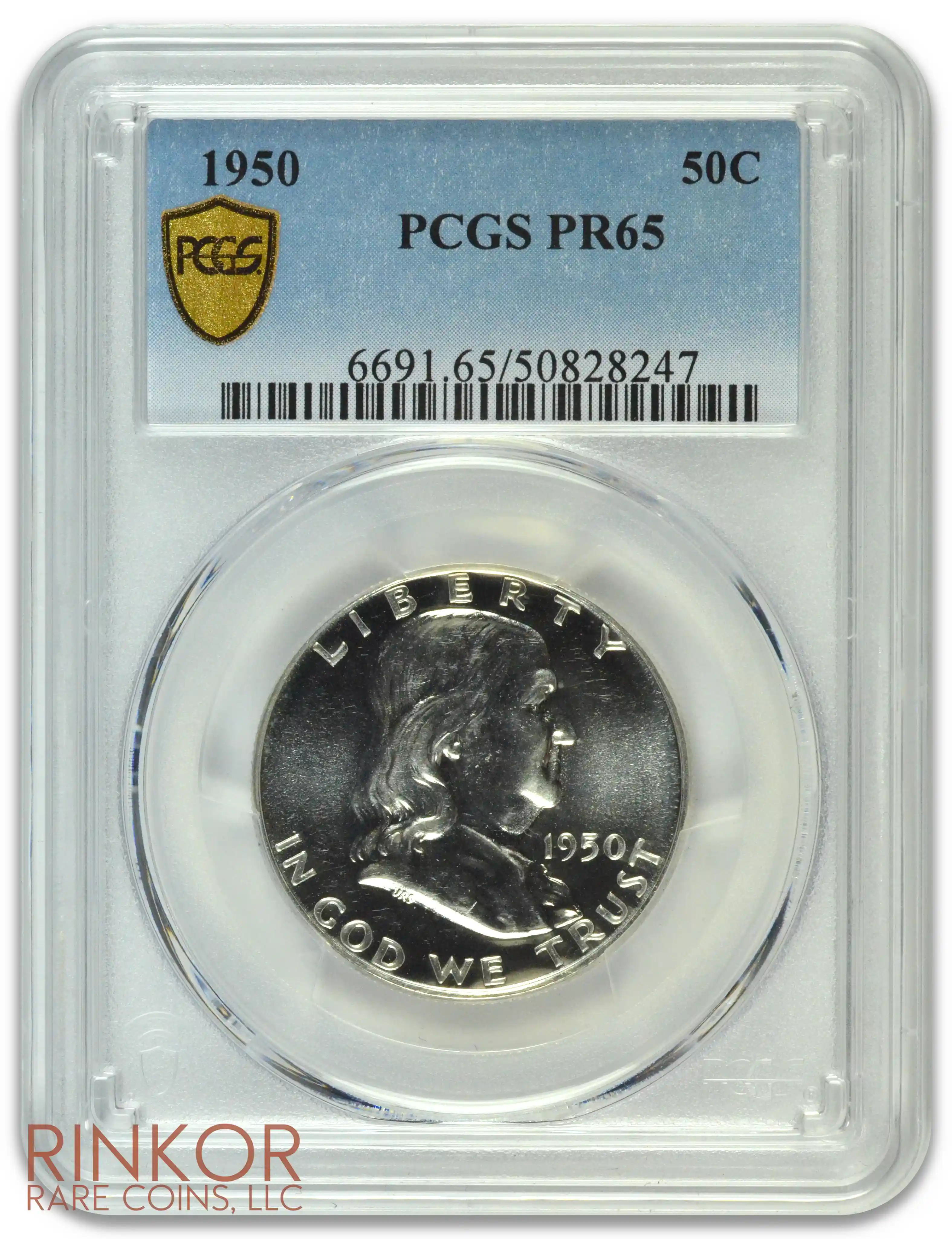 1950 Franklin PCGS PR 65